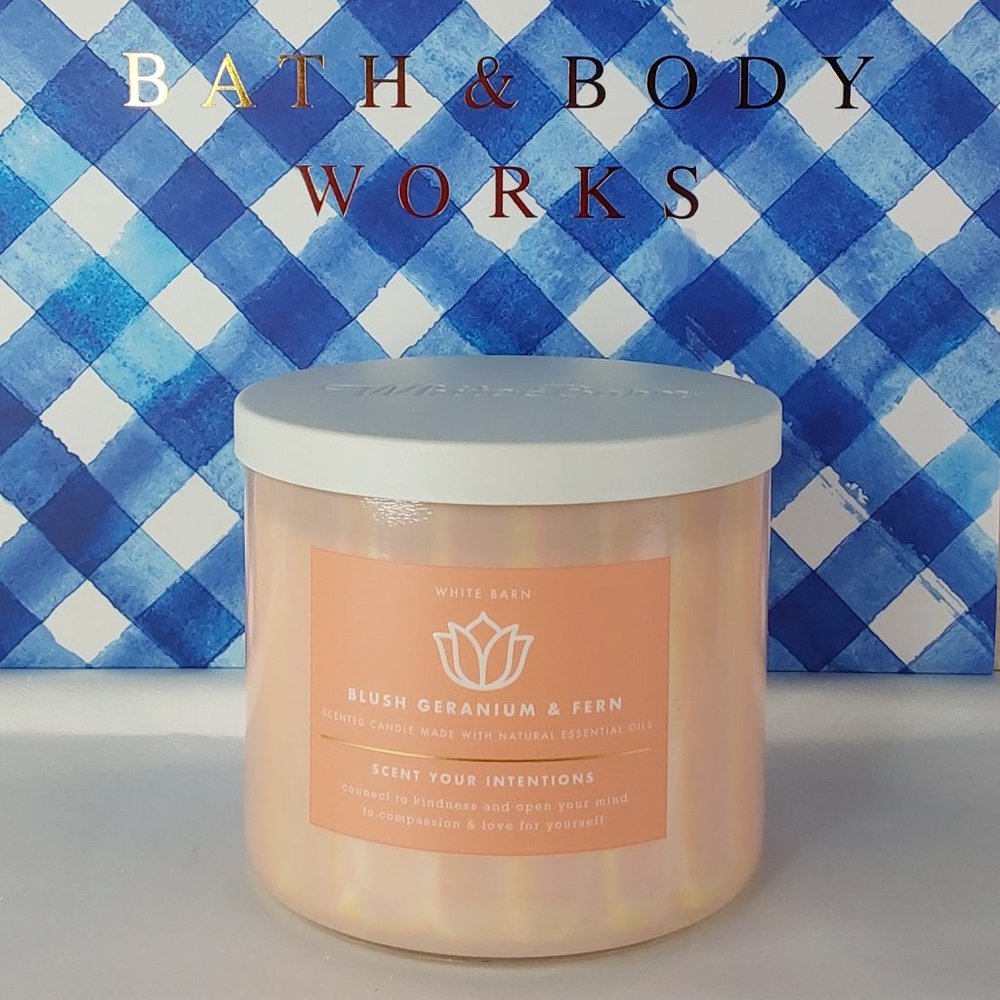 BATH & BODY WORKS 'SCENT YOUR INTENTIONS' 'BLUSH GERANIUM & FERN' IRIDESCENT - Picture 12 of 12